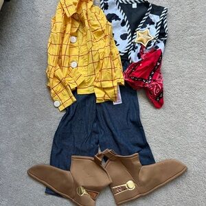 Disney Yellow and Red Plaid Shirt